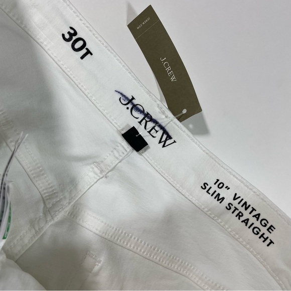 New J Crew Tall 10” Vintage Slim Straight Jeans Size 30T - Picture 5 of 11